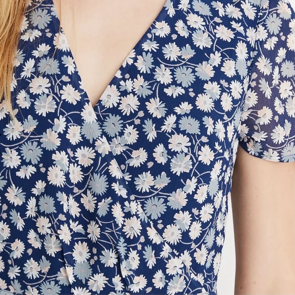 Madewell Floral Wrap Midi Dress